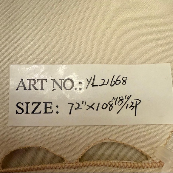 Ivory Embroidery Organza Floral 72”X108” 12 Table Cloths Napkins Wedding Party - Picture 3 of 9